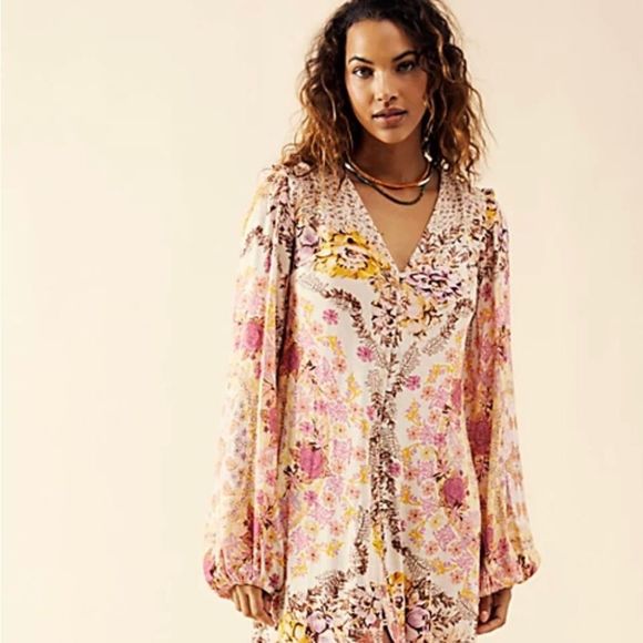 Free People
Maris Printed Midi Dress
Size XS, M 
Retail $168 - Picture 2 of 13